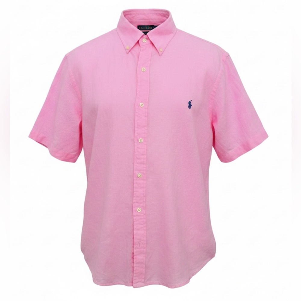 Polo Ralph Lauren Classic Fit RL Untucked Linen Button Front Shirt Men’s XL